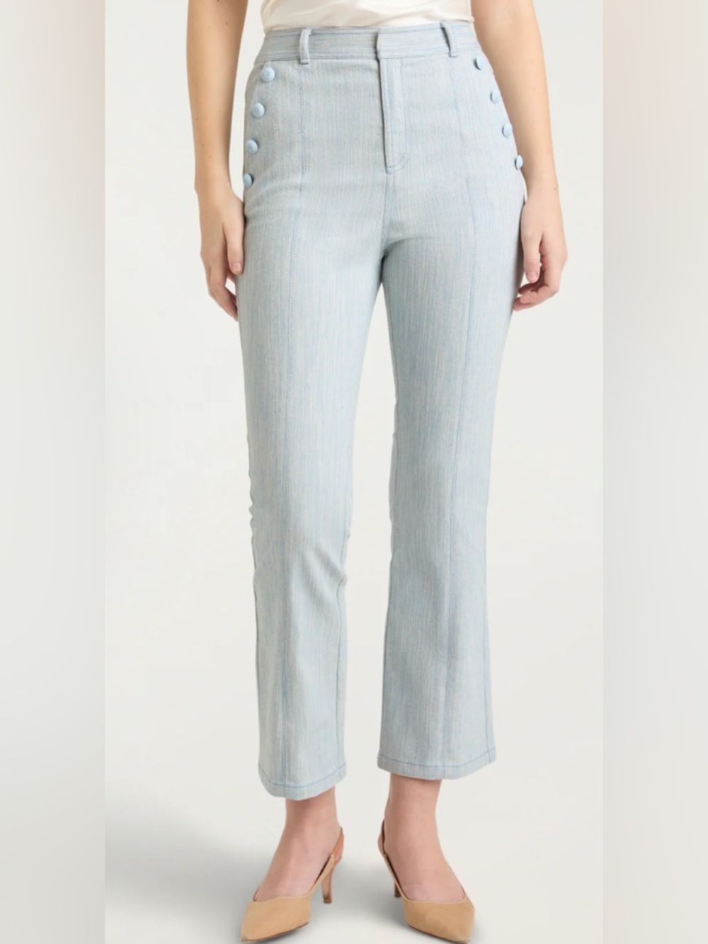 Cinq a Sept Two Tone Melange Linda Jeans NWT